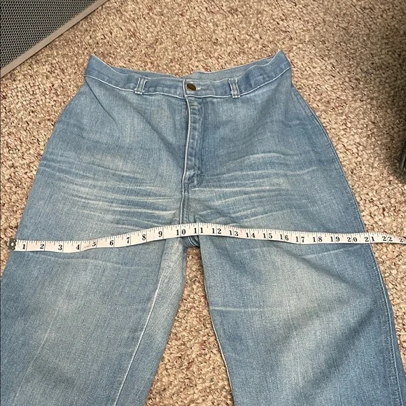 Vintage 70s/80s high rise rebel woMen's Blue Jeans - Picture 6 of 9